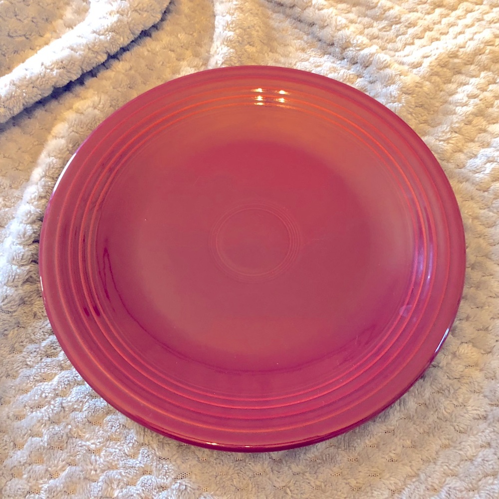 Fiesta 12” round chop plate in Cinnabar (retired)